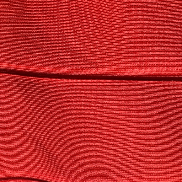 NYC Orange/Red Body Con Fitted skirt - Picture 2 of 4